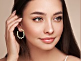 Bellissima Gold 14K Yellow Gold Paperclip Link Hoop Earrings, Made in Italy