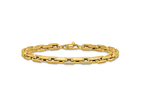 14k Yellow Gold Polished 4.85mm Fancy Link Bracelet