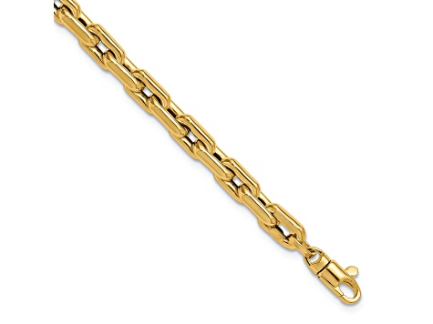 14k Yellow Gold Polished 4.85mm Fancy Link Bracelet