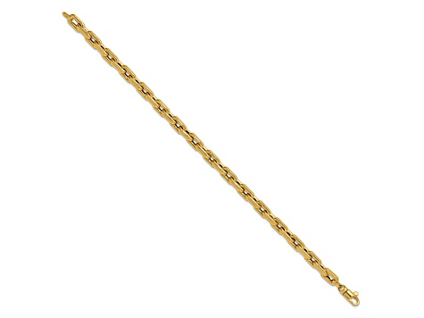 14k Yellow Gold Polished 4.85mm Fancy Link Bracelet