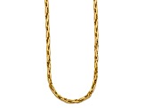 14k Yellow Gold Polished Fancy Link 18 Inch Necklace