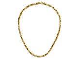 14k Yellow Gold Polished Fancy Link 18 Inch Necklace