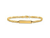 14k Yellow Gold Mariner Link ID Bracelet