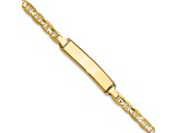 14k Yellow Gold Mariner Link ID Bracelet