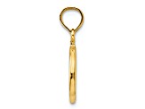 10K Yellow Gold Polished Peace Symbol Pendant