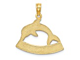 14k Yellow Gold HAWAII Dolphin Charm