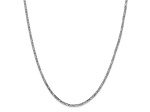 14K White Gold 2.25mm Flat Figaro Chain Necklace
