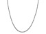 14K White Gold 2.25mm Flat Figaro Chain Necklace