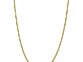 14k Yellow Gold 2.8mm Solid Flat Wheat 24 Inch Chain