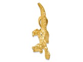 10K Yellow Gold Textured Eagle Pendant