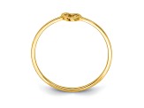 14K Yellow Gold Polished Heart Ring