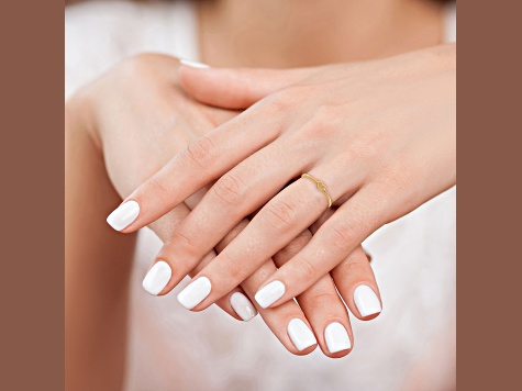 14K Yellow Gold Polished Heart Ring