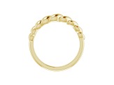 14K Yellow Gold Rope Style Dome Ring