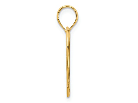 14k Yellow Gold Double Heart Pendant