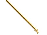 10k Yellow Gold 4mm Domed Omega Bracelet