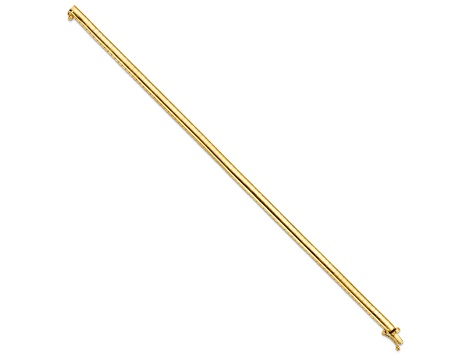 10k Yellow Gold 4mm Domed Omega Bracelet