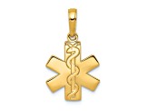 14k Yellow Gold Paramedic/EMT Symbol Pendant