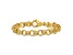 14K Yellow Gold Triple Link 9mm 7.5 Inch Charm Bracelet