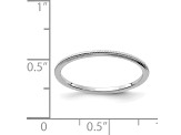 14K White Gold 1.2mm Milgrain Stackable Expressions Band