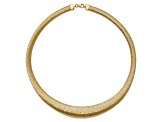 14k Yellow Gold 15.93mm Polished Mesh Woven Graduated Dome 18 Inch Chain