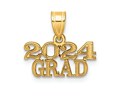 14K Yellow Gold Polished 2024 GRAD Charm