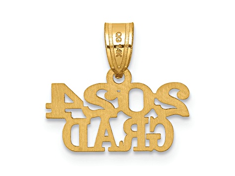 14K Yellow Gold Polished 2024 GRAD Charm