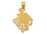 14K Yellow Gold Graduation Cap and Slanted Diploma 2023 Charm