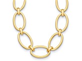 14K Yellow Gold 25.5mm Oval Link 20-inch Necklace