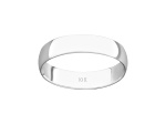 4mm Lightweight Men's Wedding Band in 10k White Gold