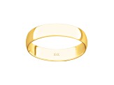 4mm Lightweight Men's Wedding Band in 10k Yellow Gold