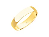 4mm Lightweight Men's Wedding Band in 10k Yellow Gold