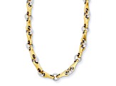 14K Two-tone Fancy Link 20-inch Necklace