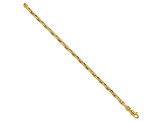 14K Yellow Gold Polished 4.2mm Fancy Link Bracelet