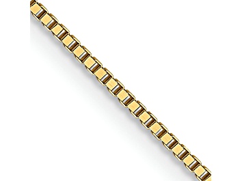 Picture of 18K Yellow Gold 0.7mm Solid Box 16 Inch Chain