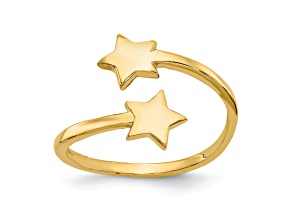 14K Yellow Gold Star Toe Ring