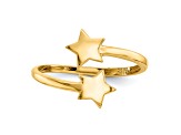 14K Yellow Gold Star Toe Ring