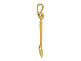 14k Yellow Gold Hammer Charm Pendant