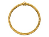 14K Yellow Gold 8.4mm 7.25 inch Omega Bracelet