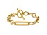 14K Yellow Gold Fancy Link 7.5 Inch Toggle Bracelet