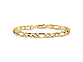 14k Yellow Gold 5.75mm Figaro Link Bracelet