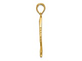 14k Yellow Gold Fancy Nefertiti Profile Charm