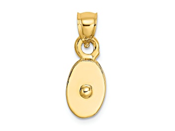Picture of 14k Yellow Gold 3D Polished Moveable Pulley pendant