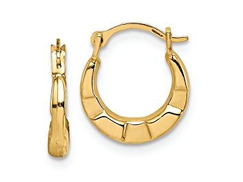 Picture of 14K Yellow Gold Polished Hoop Earrings