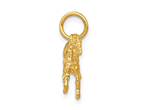 14K Yellow Gold Unicorn Charm