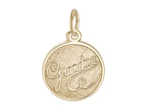 14K Yellow Gold Grandma Charm