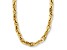 14K Yellow Gold Solid Anchor Link 20-inch Necklace