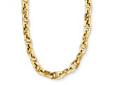 14K Yellow Gold Solid Anchor Link 20-inch Necklace