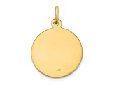 14K Yellow Gold Our Lady of Fatima Medal Charm