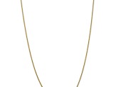 10k Yellow Gold 1.4mm Solid Round Open Link Cable 18 Inch Chain