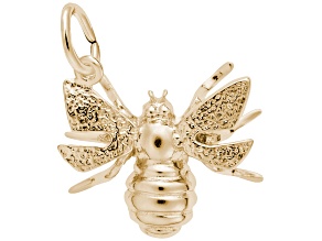 14K Yellow Gold Bee Charm